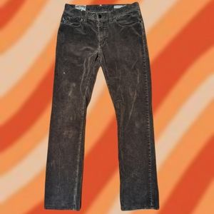 Vintage empyre corduroy grey men's pants slim cut y2k